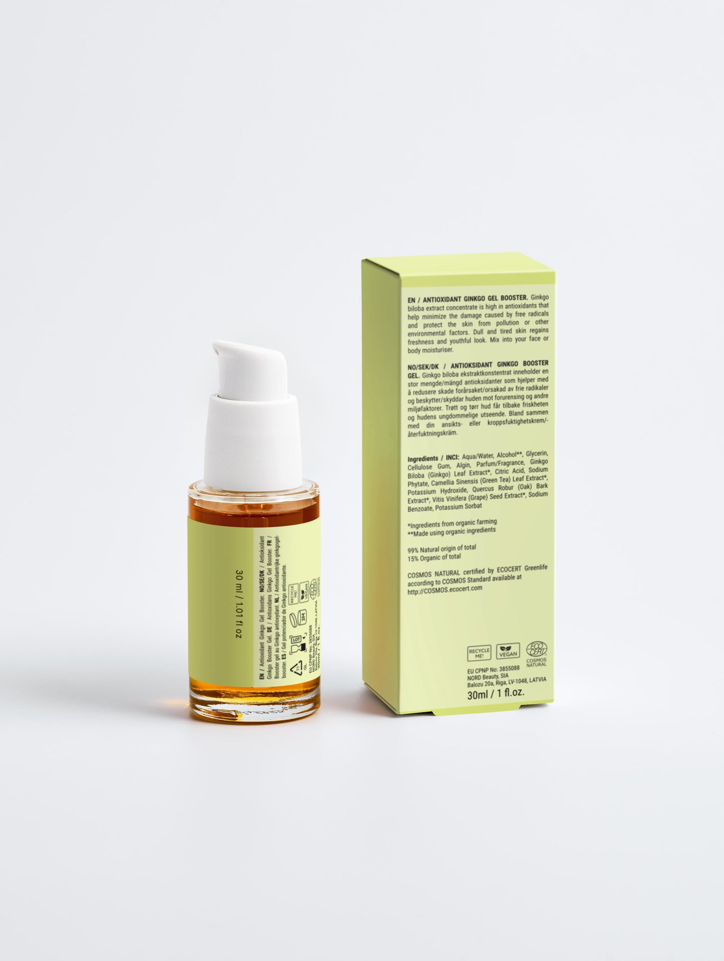 Antioxidant Ginkgo Gel Booster - aube