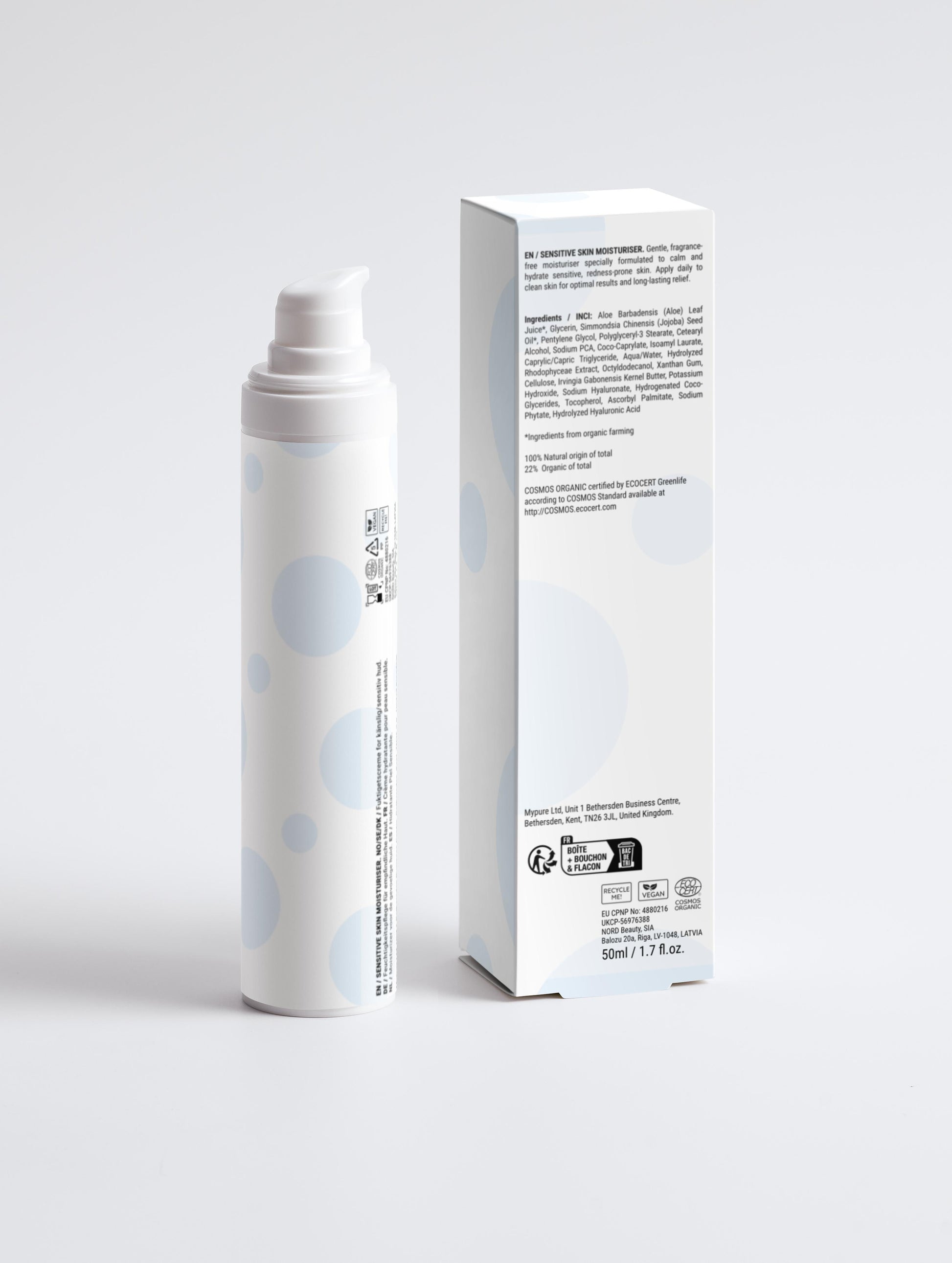 crème hydratante sans parfum  peaux sensibles - aube