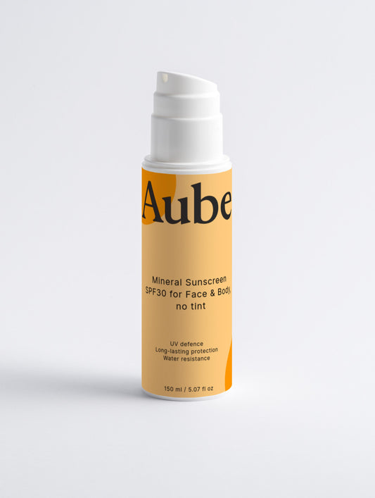 Mineral Sunscreen SPF30 for Face & Body, no tint - aube